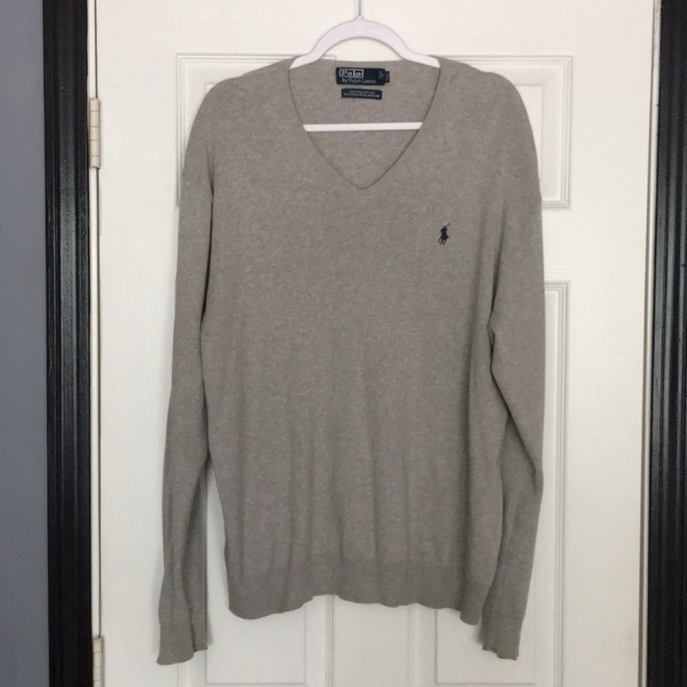Polo by Ralph Lauren Pima Cotton V-Neck Sweater